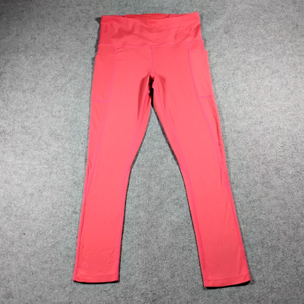 Smartwool Womens Coral Pink Active Drop-In Side Pocket High Rise Leggings Size M